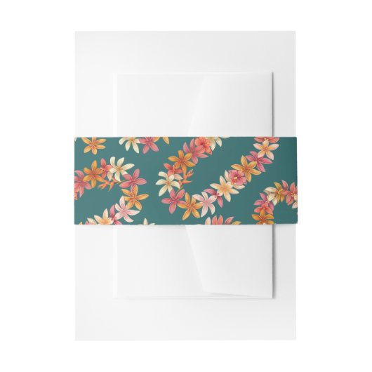 Hawaiaanse print  uitnodigingen wikkel (Voorkant Voorbeeld)