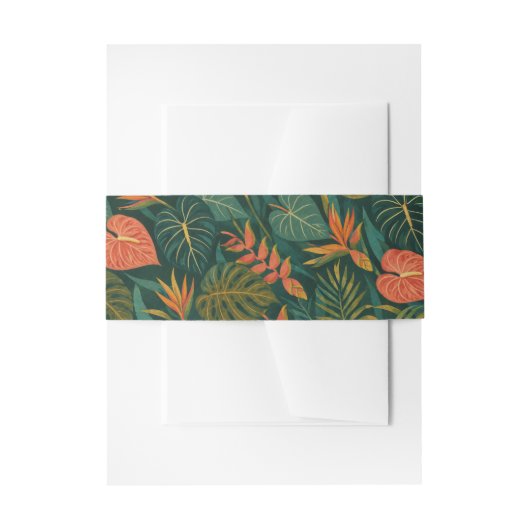 Hawaiaanse print  uitnodigingen wikkel (Voorkant Voorbeeld)