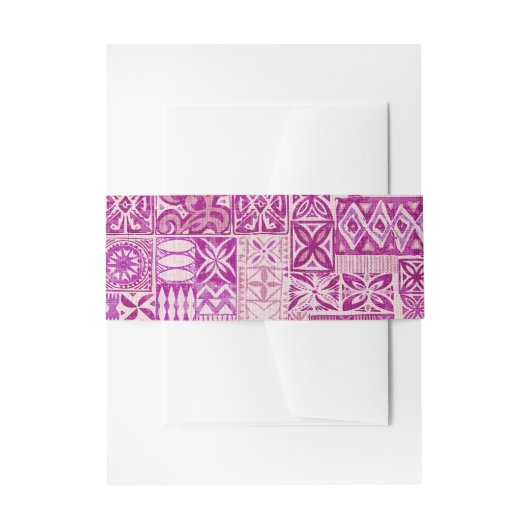 Hawaiaanse print  uitnodigingen wikkel (Voorkant Voorbeeld)