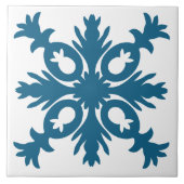 hawaïaanse quilt gestileerde decoratieve keramisch tegeltje (Voorkant)