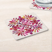 Hawaïaanse Quilt Honu ( zeeen schildpad ) Kartonnen Onderzetters (Schuin)