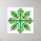 Hawaïaanse Quilt Lauae varen Canvas Afdruk (Voorkant)