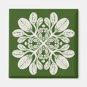 Hawaïaanse Quilt Naupaka Magneet (Voorkant)