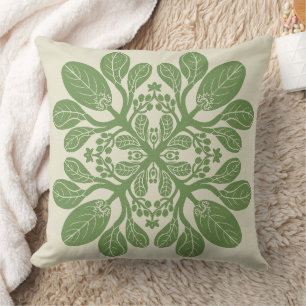 Hawaïaanse Quilt Naupaka ontwerp Kussen