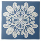 Hawaïaanse Quilt Naupaka Tegeltje (Voorkant)