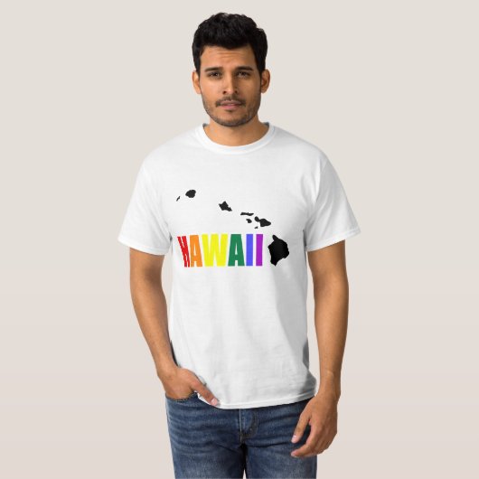 Hawaïaanse regenboog 2 t-shirt (Voorkant volledig)