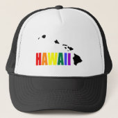 Hawaïaanse regenboog 2 trucker pet (Voorkant)