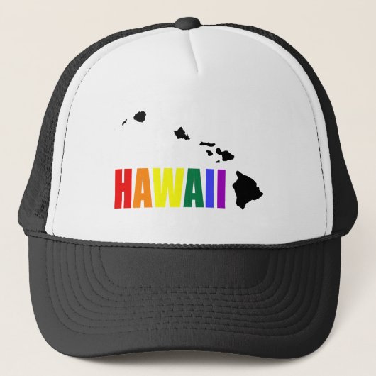 Hawaïaanse regenboog 2 trucker pet (Voorkant)