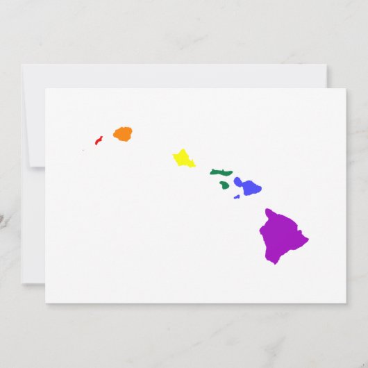 Hawaïaanse regenboog kaart (Voorkant)
