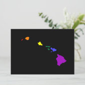 Hawaïaanse regenboog kaart (Staand voorkant)
