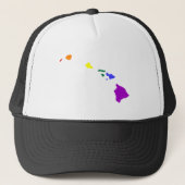 Hawaïaanse regenboog trucker pet (Voorkant)