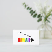 Hawaïaanse regenboog visitekaartje (Staand voorkant)