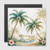 Hawaiaanse Reis Honolulu in Vintage Stijl (Voorkant / Achterkant)