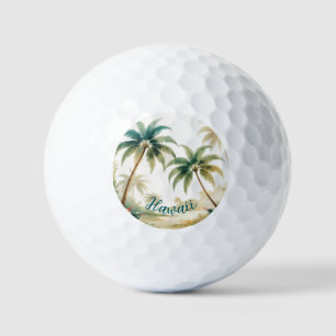 Hawaiaanse Reis Honolulu in Vintage Stijl Golfballen