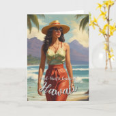 Hawaiaanse Reis Honolulu Midden-Pacifische Vintage Kaart (Gele Bloem)