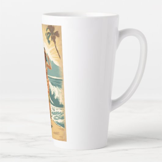 Hawaïaanse reizen Honolulu Mid-Pacific Latte Mok (Rechts)