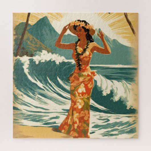 Hawaïaanse reizen Honolulu Mid-Pacific Legpuzzel (Verticaal)