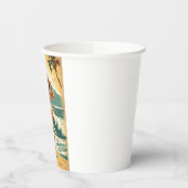 Hawaïaanse reizen Honolulu Mid-Pacific Papieren Bekers (Links)