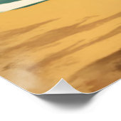 Hawaïaanse reizen Honolulu Mid-Pacific Perfect Poster (Hoek)