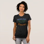  Hawaïaanse reizen Honolulu Mid-Pacific T-shirt (Voorkant volledig)