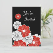 Hawaïaanse Retro Uitnodigingen (Staand voorkant)