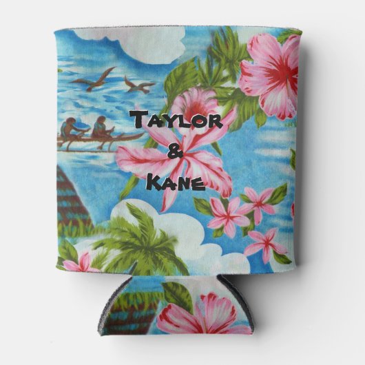 Hawaïaanse scènes (aanpasbaar) blikjeskoeler (Voorkant)