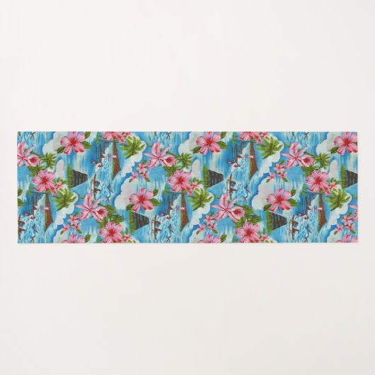 Hawaïaanse scènes yogamat (Achterkant (horizontaal))
