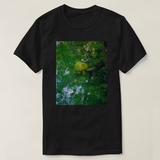 Hawaïaanse schildpad in Canal natuur kunstschoonhe T-shirt (Design voorkant)