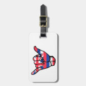 Hawaiaanse Shaka-vlag Bagagelabel (Voorkant verticaal)