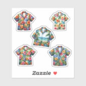 Hawaiaanse shirts zomer mode sticker (Vel)
