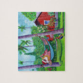 Hawaïaanse Sinterklaas puzzel Legpuzzel (Verticaal)