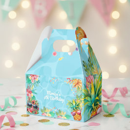 Hawaïaanse splash zomer zwembad verjaardag bash bedankdoosjes