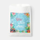 Hawaïaanse splash zomer zwembad verjaardag bash bedankzakje (Voorkant)
