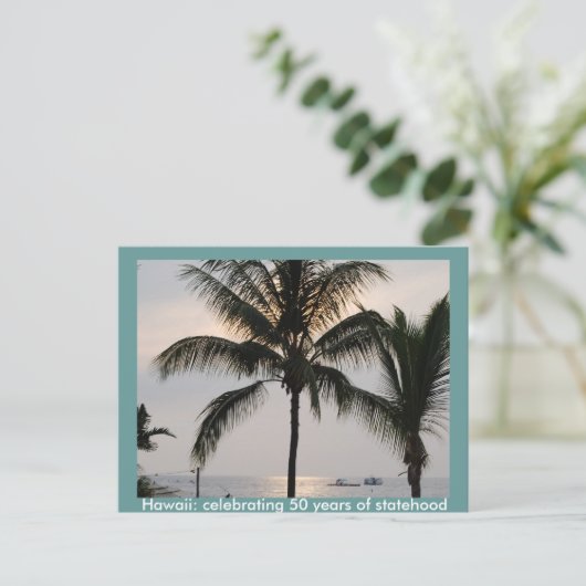 Hawaïaanse staat briefkaart (Staand voorkant)