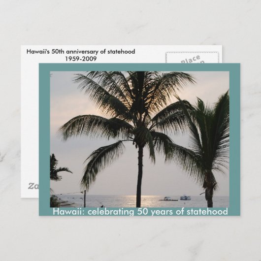 Hawaïaanse staat briefkaart (Voorkant / Achterkant)