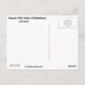 Hawaïaanse staat briefkaart (Achterkant)