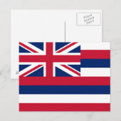 Hawaïaanse staatsvlag briefkaart (Voorkant / Achterkant)