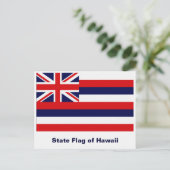 Hawaiaanse staatsvlag briefkaart (Staand voorkant)