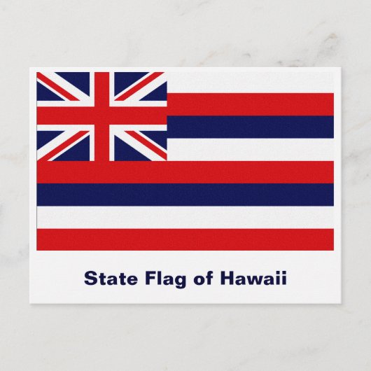 Hawaiaanse staatsvlag briefkaart (Voorkant)