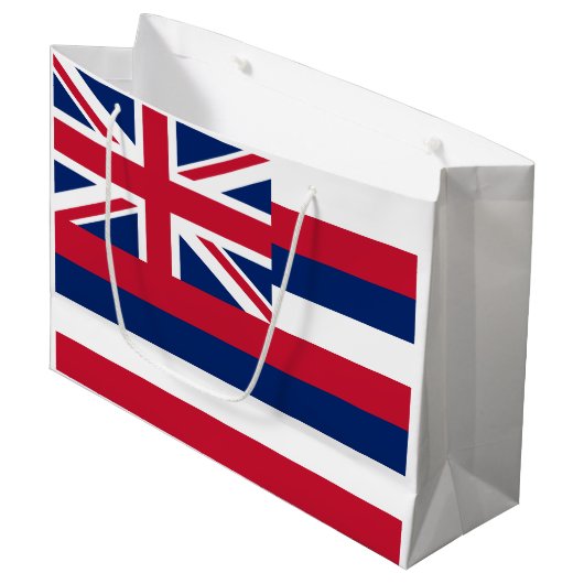 Hawaïaanse staatsvlag groot cadeauzakje (Voorkant Gekanteld)