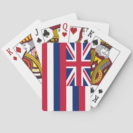 Hawaïaanse staatsvlag pokerkaarten (Achterkant)