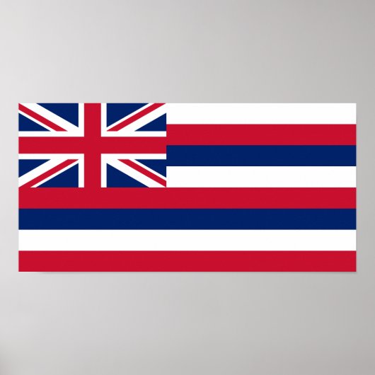 Hawaïaanse staatsvlag poster (Voorkant)