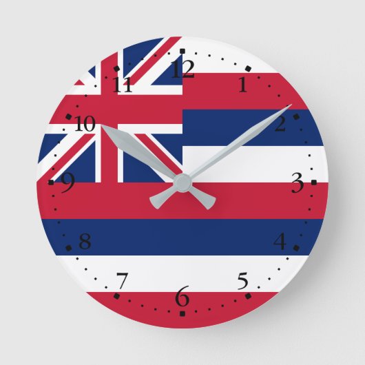 Hawaïaanse staatsvlag ronde klok (Voorkant)