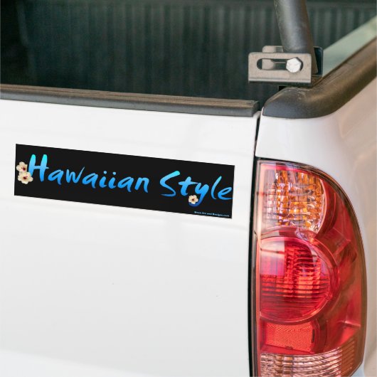 Hawaïaanse stijl bumpersticker (Op Truck)