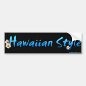 Hawaïaanse stijl bumpersticker (Voorkant)