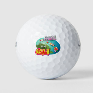 Hawaïaanse stijl golfballen
