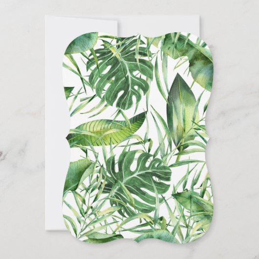 Hawaiaanse Stralende Tropische Bloemenkrans Doop Kaart (Achterkant)