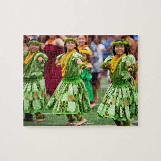 Hawaiaanse strand Hula-dansers Legpuzzel (Horizontaal)
