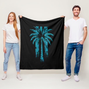 Hawaiaanse strand zomer tropische vakantie palmboo fleece deken