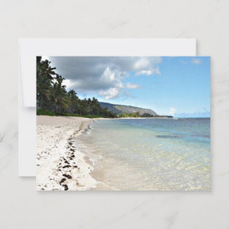 Hawaiaanse stranduitnodiging kaart